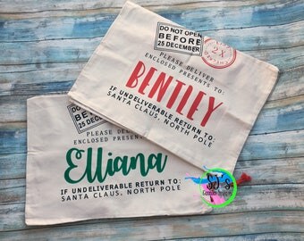 Santa Sac for Christmas Gifts, Santa Gifts, SJsCustomDesigns, Santa Sacs, Custom Santa Sacs, Sants Gift Bag, Gift Bag, Santa