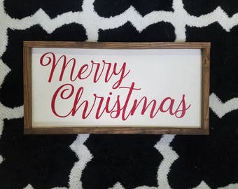 Merry christmas sign | Etsy