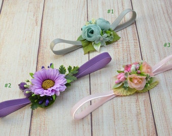 Baby girl headband Toddler headband Newborn headband photo prop Flower baby headband Infant headband Child headband Flower girl headband