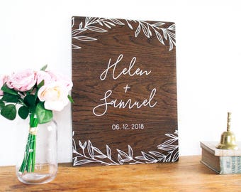 personalized wedding wooden sign custom gift rustic boho wedding anniversary decor decorations - Boho Decor personalized wedding wooden sign custom gift rustic boho wedding anniversary decor decorations - Boho Decor