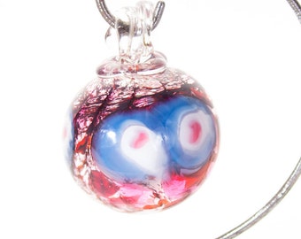 601031 Medium Hand Blown Hanging Art Glass Ball Decorative Ornament