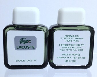 Lacoste Pour Homme by Lacoste Eau de Toilette, Vintage Men's Cologne, Full Travel 25ml Size (.85 oz) , Designer Fragrance Rum Sandalwood