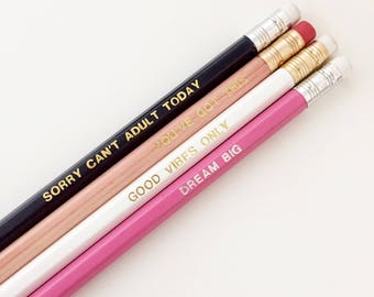 Motivational Pencils Etsy