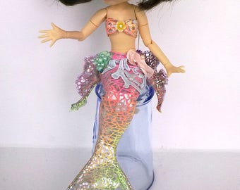 Blythe dress, Blythe clothes, Blythe outfit, Blythe dress siren, Blythe mermaid