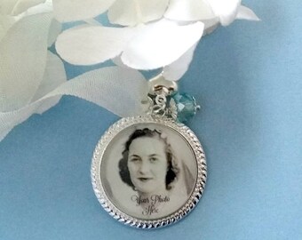 Bouquet Photo Charm | Remembrance | Custom | Photo Charm | Gift for Bride | Wedding Keepsake | Personalized | Free Gift Box | Wedding Gift