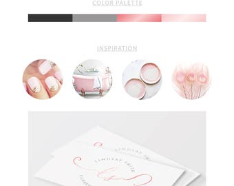 Premade Logo Design, Branding package, Logo design custom, Business logo, Custom logo, Photography logo, Circle logo, Branding kit, Logo kit