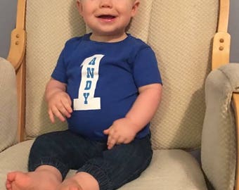First Birthday Boy Shirt, One Year Birthday Shirt