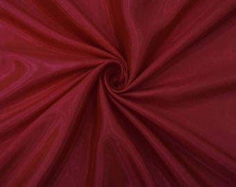 Indian Shantung Fabric, Maroon Fabric, Dupioni Silk, Dressmaking Fabric, 42" Inch Home Decor Fabric By The Yard ZSH1C