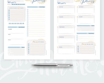 Digital Daily Planner Notepad - Printable Planner Desk Daily Planner • To do list • Organization list - Weekly Planner • Instant Download