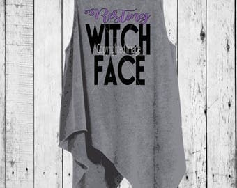 Resting Witch Face SVG