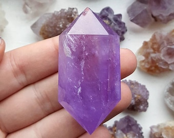 Chunky Purple Amethyst Double Terminated Crystal Wand