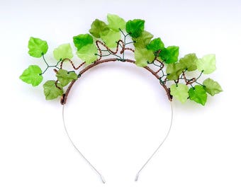Poison Ivy headband, ivy headpiece