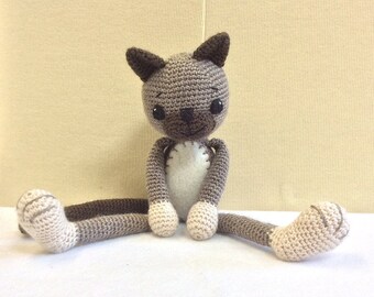 Crochet Cat, Crochet Amigurumi Cat, Cat Plush, Handmade Crochet Cat, Handmade Unique Gift for Baby/Children, Baby Shower Gift, Cat Soft Toy