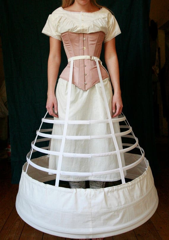 Elliptical Cage Crinoline Victorian Hoop skirt 1860s Civil