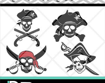 Pirates svg, Skull svg, Silhouette svg, Pirates Clipart, Svg Files for Cricut,png files,svg files for Silhouette, Cutting Files