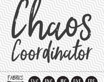 Chaos Coordinator svg Clipart in EPS DXF SVG Cricut & Silhouette