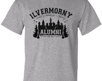 Ilvermorny School of Witchcraft and Wizardry Alumni T-shirt - Harry Potter Tee Christmas Gift Wizarding World Fantastic Beasts Magic Gift