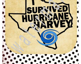 Texas SVG - I survived Hurricane Harvey shirt print -silhouette cameo cricut DXF Texas hurricane Harvey svg Hurricane svg Texas iron on