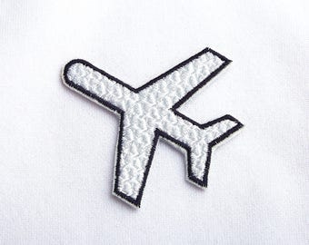 Plane patch Embroidered patch Travel patch Custom patch Name tag Iron on Name Patch Gift patch Patches for caps Uniform patches EDP049