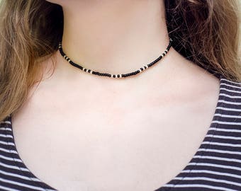 Dainty Choker Trending now Beaded Choker Necklace Casual Jewelry Dainty Necklace Gift under 10 Gift for Friend Beaded Necklace Thin Choker