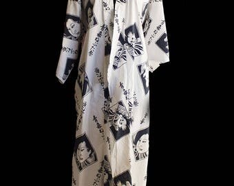 Vintage Japanese Kimono 100% Cotton