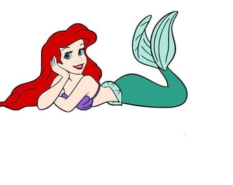 Little mermaid svg | Etsy