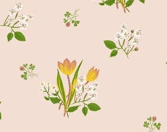 PREORDER - Heather Ross - Spring Blooms in Pink - Kinder - (43482-1) - 1/2 Yard++