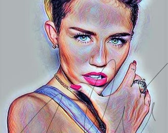 Miley cyrus poster | Etsy