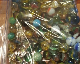 Lot of 105 vintage marbles, antique marbles, vintage games, collectible marbles, marble collection, glass marbles, hand made marbles