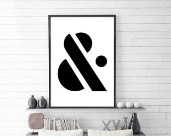 Ampersand Wall Art ampersand poster | etsy Ampersand Wall Art ampersand poster | etsy