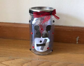 Twenty One Pilots mason jar tea light candle