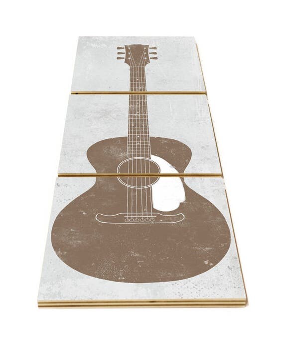Acoustic Guitar Art Musical Decorations Women Musician
