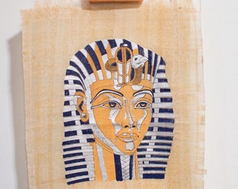 king tut papyrus artwork