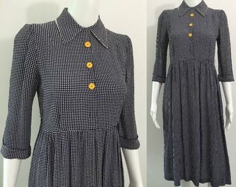 Beautiful 1940's Crepe Dress