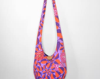 Hobo Bag Boho Bag Hippie Purse Crossbody Bag Sling Bag Bohemian Purse Hobo Purse Hippie Bag Hobo Bag Handmade Purse Floral Boho Purse