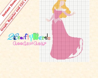 Aurora Full Dress PATTERN Afghan Graphghan Graph With Written PDF mini C2C & Regular Instructions Printable Digital Grid Crochet Knit