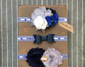 Cowboys Headband, Dallas Cowboys Baby Girl Headband, Cowboys Fan, NFL Football Headband, Football Hair Accessories, Baby Girl, Adult, Infant