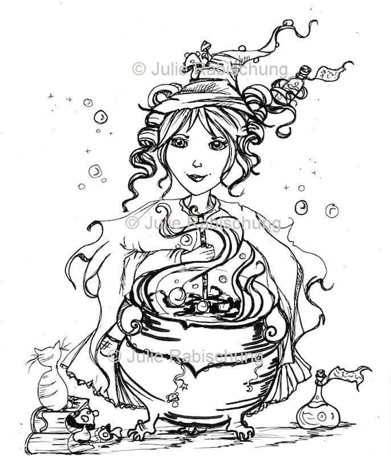 Download witch-potion-whimsical-coloring page-coloring-witch coloring