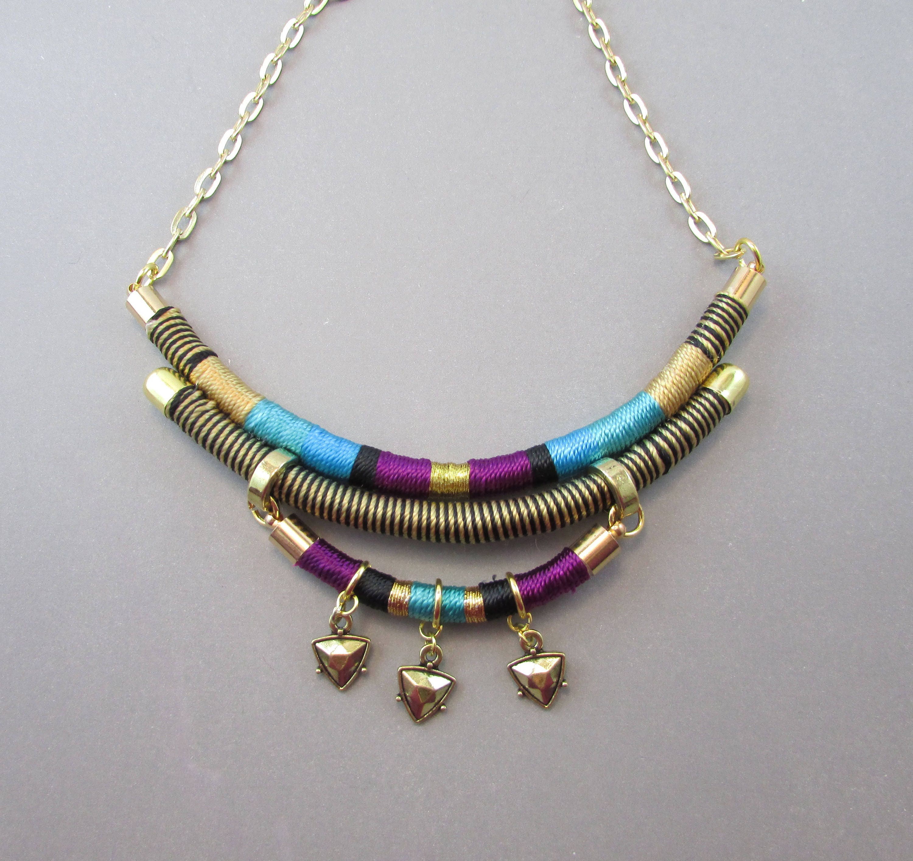 Bib Rope necklaceRope necklaceeveryday necklaceboho