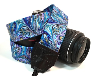 Peacock Camera Strap, Cute Camera Strap, DSLR Camera Strap, Padded Camera Strap, Canon Camera Strap, Nikon Camera Strap, Wedding Gift
