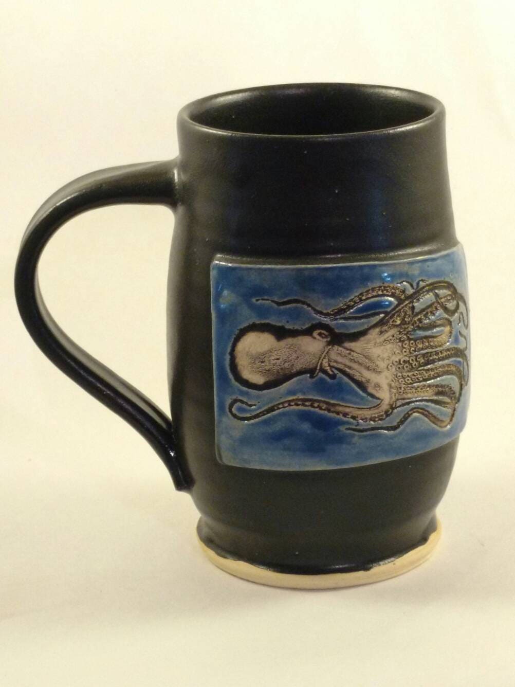 Octopus Mug Handmade Pottery Mug With Octopus Over 16oz