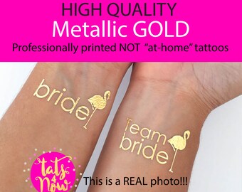 Flamingo Bachelorette party tattoo/ Team Bride tattoo/ bachelorette tattoo/ FLAMINGO/ summer wedding/ bride
