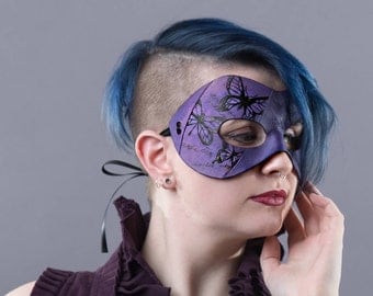Purple Butterfly Mask - Masquerade mask women's