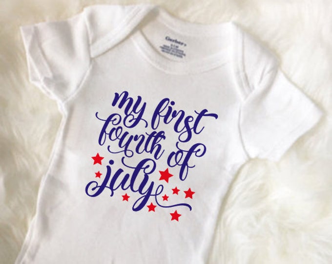 4th Of July Baby Onesies®,Baby's First Fourth of July Baby Onesies®, America Baby Clothing, Memorial Day Baby Outfit