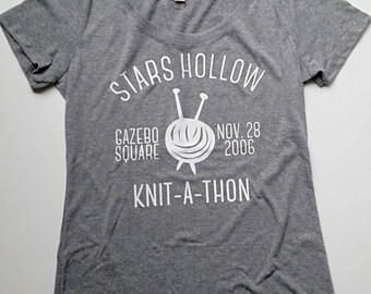 Gilmore Girls Stars Hollow Knit-A-Thon Tee Tshirt