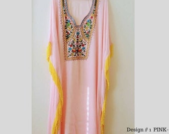 kaftan beach dresses long kaftan dress maxi dresses Embroidered kaftan caftan dress long white maxi dress in multiple colors