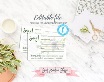 cards free sample printable doterra Doterra Etsy samples