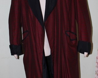 SZ Large, vintage 1940's men's robe, luxurious! 42" chest