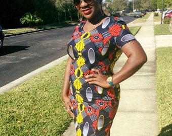 African Dresses for women, African print dress, African Clothing