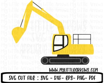 Download Excavator svg file | Etsy